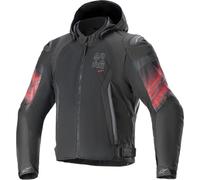Alpinestars Zaca Air Venom Motorcycle WP Hooded Textile Jacket Black / Red