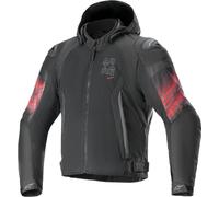 Alpinestars Zaca Air Venom waterproof Motorcycle Textile Jacket, black-red, size 4XL for Men