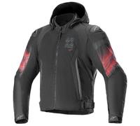 Alpinestars Zaca Air Venom waterproof Motorcycle Textile Jacket, black/red, size 4XL