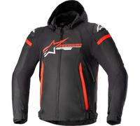 Alpinestars Zaca Waterproof Motorcycle Textile Jacket - Black/Bright Red/White