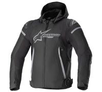 Alpinestars Zaca waterproof Motorcycle Textile Jacket, black-grey, size XL for Men