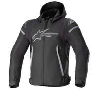 Alpinestars Zaca Waterproof Textile Jacket Motorbike Motorcycle Black Dark Grey