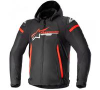 Alpinestars Zaca Waterproof Motorcycle Jacket Black/Bright Red/WhiteXXL Black,Bright Red,White