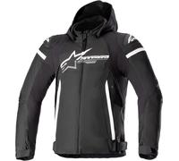 Alpinestars Zaca waterproof Motorcycle Textile Jacket, black/white, size M