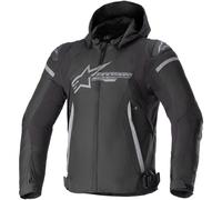 Alpinestars Zaca Waterproof Textile Jacket Motorbike Motorcycle Black Dark Grey