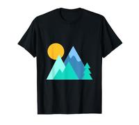 Alpinism Alpine Forget Me Not Skiing Mountain Flower Value Graphic T-Shirt