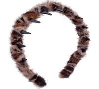 Alpinleux 1 Pcs Headband with Teeth, Comfortable Headbands for Women with Teeth, Fashion Comb Headband, Plastic Head Bands for Women's Hair Non Slip (4.7''×0.4'', Leopard)