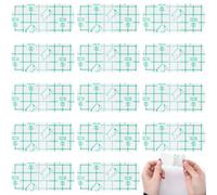 Alpinleux 15 Pcs Disposable Plastic Eye Shield, Microblading Aftercare Protection Film, Waterproof Clear Eyebrow Tape, Protective Paste Supplies for Eyebrow