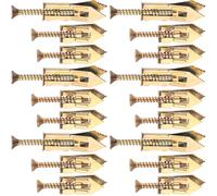 Alpinleux 36 Pcs Self-Drilling Anchors with Screws Kit, Upgraded Drywall Ancors for Heavy Duty, Metal Screw Anchors Set, Easy to Install Without Drilling or Punching Holes in Wall (3 Sizes)