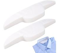 Alpinleux 50 Pcs Collar Protectors for Mens Shirts, Disposable Shirt Protector, Self-adhesive Collar Stays Shirt Collar Protector, Hat Sweat Protector, Collar Protectors for Shirts, Dress, Hat, Summer