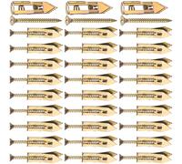 Alpinleux 60 Pcs Self-Drilling Anchors with Screws Kit, Upgraded Drywall Anchors for Heavy Duty, Metal Screw Anchors Set, Easy to Install Without Drilling or Punching Holes in Wall (0.47"x1.76")