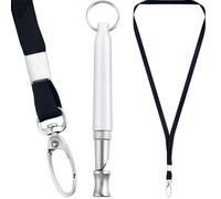 Alpinleux Dog Whistle with Lanyard, Adjustable Ultrasonic Dog Whistle to Recall, Bark Control Training Tool, Silent Training Dog Whistle to Stop Barking, Recall (White, 1 Pcs)