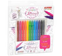 Alpino Set Lettering 12 Markers + Book