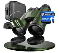 AlpinSpirit Binoculars 8 x 42 with Hard Case & Accessories (Test Winner) - Suitable for Glasses Wearers - Compact & Lightweight Binoculars - Water-Repellent, FMC Lens + BAK4, Binocular for Children