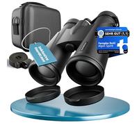 AlpinSpirit Binoculars 8 x 42 with Hard Case & Accessories (Test Winner) - Suitable for Glasses Wearers - Compact & Lightweight Binoculars - Water-Repellent, FMC+BAK4, Binocular for Children and