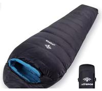 AlpinSpirit Explorer Sleeping Bag [Ultra Light] 3 Seasons Summer & Winter, Small Pack Size, Comfort 10 to 0°C, 210 x 75 cm, Lightweight & Compact for Outdoor, Camping, Hiking & Festival, Mummy