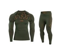 Alpinus Gausdal Thermal Underwear - Green/Orange