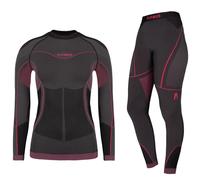 Alpinus Mora Set Women's Thermoactive Underwear - Graphite/Pink