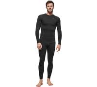 Alpinus Outdoor IDRE Thermoactive Base Layer Set Mens Shirt Leggings Black