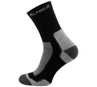 Alpinus Sveg Socks Trekking Unisex Reinforced Warm Merino Wool Black-Grey