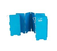 Alpkit Camping Concertina WindShield - Foldable Portable Aluminium Camping Stove Wind Shield, 10-Plate With Bag, 60cm (Blue)