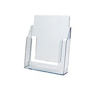 alplas A4 Clear Leaflet Dispenser Holder Stand Freestanding - Retail Stores Office Restaurant Café Hotel Reception Desk Table & Counter Top Flyer Brochure Menu Art Print Display Stand - Pack of 2