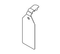 Alplas Pack of 100 Large Swing Tag Snap On Price Barcode Shop Sign Information Ticket Holder in White - Suitable for Supermarket Retail Stores Pop Up Shops - Takes up to 25 x 38mm Self Adhesive Label