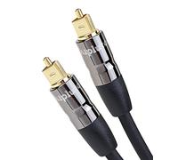 Alpluto Optical Audio Cable (20ft) Digital Fiber Optic Toslink Cables Male to Male 24K Gold Plated Cord Optical Cables for Home Theater, Sound Bar, Playstation, Xbox - Pro Series, TV and More