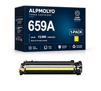 ALPMOLYO 659A High Yield Compatible Toner Cartridge Replacement for W2010A W2011A W2013A W2012A 659A, Fits HP Color LaserJet Enterprise M856dn 856x M776dn 77, 4 Pack Black Cyan Magenta Yellow,Yellow