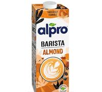 Alpro Barista Almond Drink, Plant-Based, Dairy-Free, Fabulously Foamable, Liquid, 1L, 8 Pack
