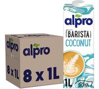 Alpro Barista Foamable Coconut Long Life Drink 1L| 100% Plant-Based| Vegan & Dairy Free | Pack of 8
