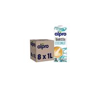 Alpro Barista Foamable Coconut Long Life Drink 1L| 100% Plant-Based| Vegan & Dairy Free | Pack of 8