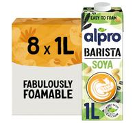 Alpro Barista Soya Drink Gluten Free Plant-Based With Calcium 8 x 1L