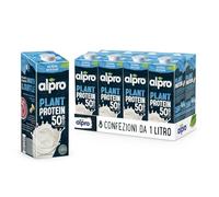 Alpro Bebida Vegetal de Soja Proteína Natural 8x1L