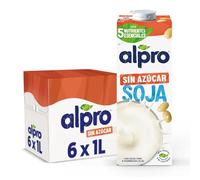 Alpro Bebida Vegetal de Soja sin Azúcar 6x1L