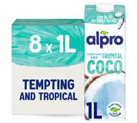 Alpro Coconut Drink - Plant-Based Long Life Dairy Free & Lactose Free Milk Alternative - 1L (Pack of 8)