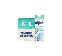 Alpro Coconut Drink PlantBased Long Life Dairy Free Lactose Free Milk Alternative 1L Pack of 8