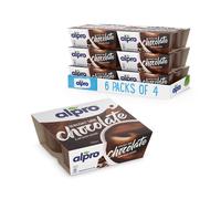 Alpro Dark Chocolate, Plant-Based & Soya Dessert Alternative, Vegan & Dairy Free, 4x125g (Pack of 6)
