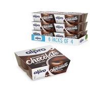 Alpro Dark Chocolate Soya Plant-Based Dessert Alternative - Vegan & Dairy Free - No Added Sugar Pudding & Dessert Multipack - 125g (Pack of 24)