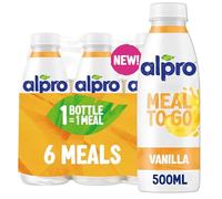 Alpro Meal To Go Vanilla Flavour, Ready-To-Drink Meal Replacement Drink, Vegan Protein Shake, Dairy Free, 20g Protein, 26 Vitamins & Minerals, No Artificial Sweeteners, 6x500mL