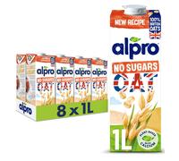 Alpro Oat No Sugars Plant-Based Long Life Drink - 100% British Oats - Unsweet...