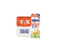 Alpro Oat No Sugars PlantBased Long Life Drink 100 Bitish Oats Unsweetened Vegan Dairy Free Lactose Free Milk Alternative 1L Pack of 8