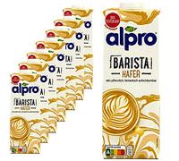 Alpro - Pack of 8 Barista oat drinks, 1 litre, oat drink 100% vegetable for frothing coffee, shakes and smoothies