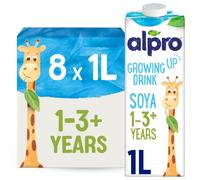 Alpro Soya Growing Up Drink - Plant-Based Long Life Dairy Free & Lactose Free Milk Alternative - 1L (Pack of 8)