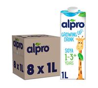 Alpro Soya Growing-Up Plant-Based Long Life Drink, Vegan & Dairy Free, 1 Litre (Pack of 8)