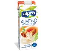 Alpro Unsweetened Almond Milk Cartons - 8x1Ltr