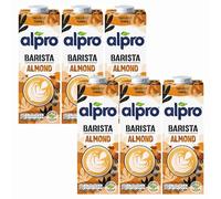 AlproAlmond Barista Milk 1litre x 6 - Plant Based Long Life Vegan & Dairy-Free Drink, UHT Milk Alternative with Welari Thank You Card | (6pack)