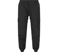 ALPS ATG Mens Thermal Fleece Lined Cargo Combat Trousers Elasticated Waist Walking Outdoor Hiking Multi Pockets Water Resistant Pants, Style 2 - Black, XXL