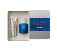 ALPS Cortina Metal Box Gift Set - Eau de Parfum 50ml & Hand Cream 50ml - Fresh Woody Alpine Fragrance Giftset with Bergamot, Juniper & Vetiver - Vegan Eco-Friendly Gift Inspired by the Alps