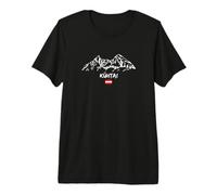 Alps Mountain Panorama Ski Holiday Apres-Ski Kühtai Premium T-Shirt